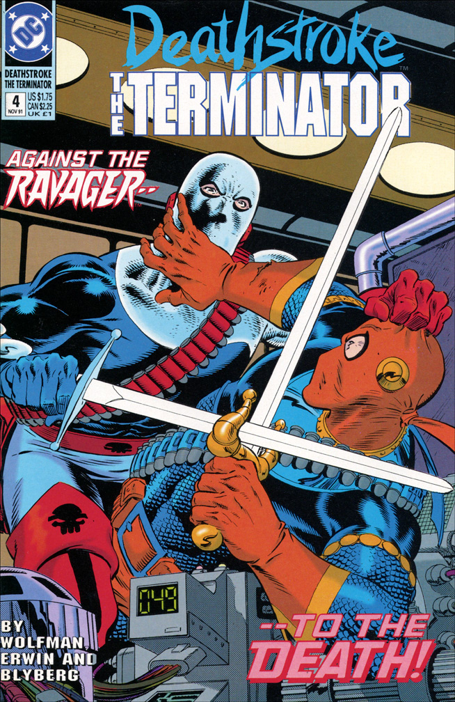 DEATHSTROKE THE TERMINATOR 4, November, 1991. COVER: Mike Zeck (pencils / inks)