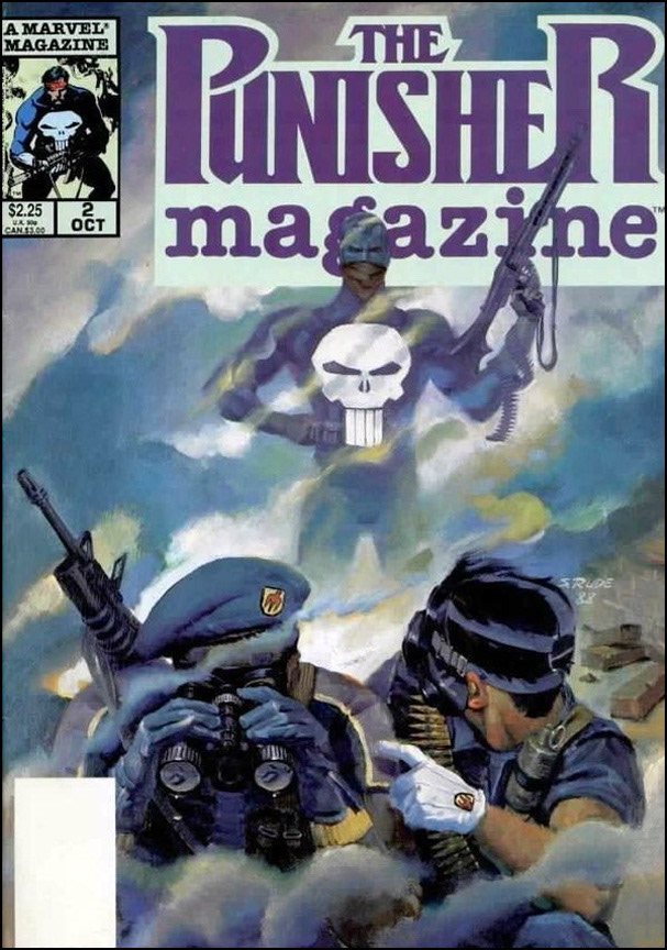PUNISHER MAGAZINE, Vol 1 Number 2, November, 1989 issue. Reprints the second and third issues of the Punisher 5-issue Limited Series by Zeck and Beatty.