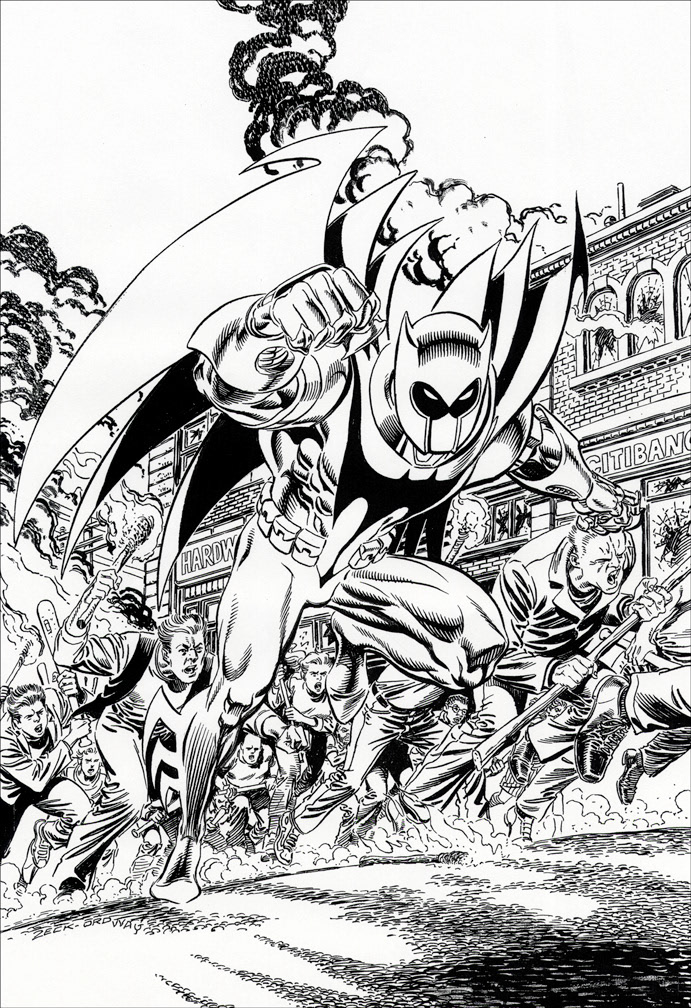 AZRAEL: AGENT OF THE BAT 95, cover art by Mike Zeck (pencils) and Jerry Ordway (inks)