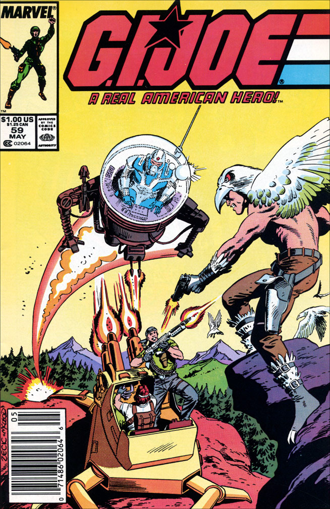 G. I. JOE: issue 59 May 1987 - COVER: Mike Zeck (pencils), Bob McLeod (inks)