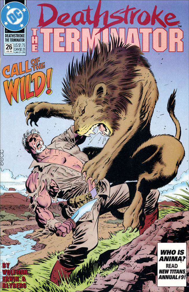 DEATHSTROKE THE TERMINATOR 26, July, 1993. COVER: Mike Zeck (pencils / inks)