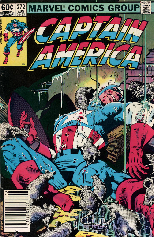 CAPTAIN AMERICA: Issue 272 August 1982 - COVER: Mike Zeck (pencils) John Beatty (inks) INTERIOR: Mike Zeck (pencils) John Beatty (inks)