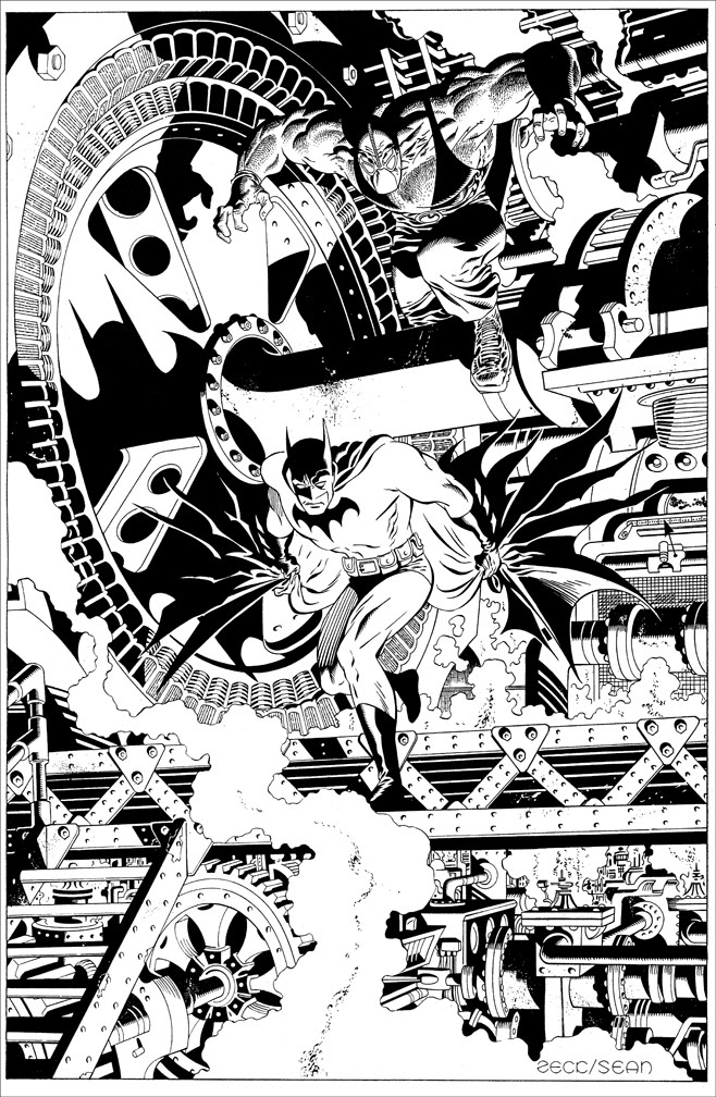 Cover Recreation: Legends of the Dark Knight issue 69. As inked by Sean Parsons.