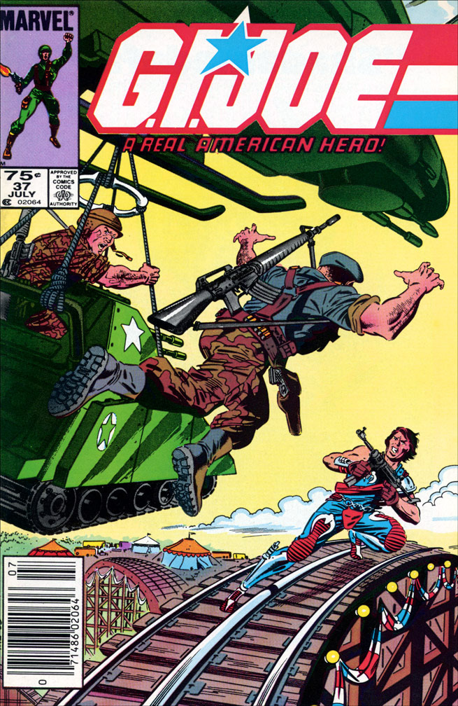 G. I. JOE: issue 37 July 1985 - COVER: Mike Zeck (pencils), John Beatty (inks)