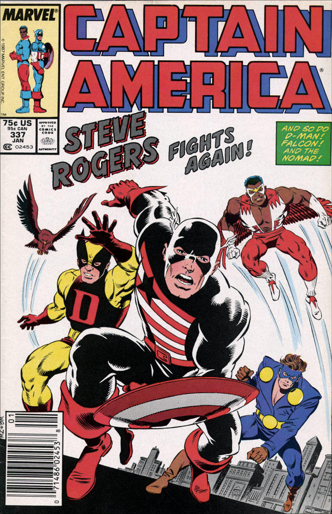 CAPTAIN AMERICA: Issue 337 January 1988 - COVER: Mike Zeck (pencils) Bob McLeod (inks)