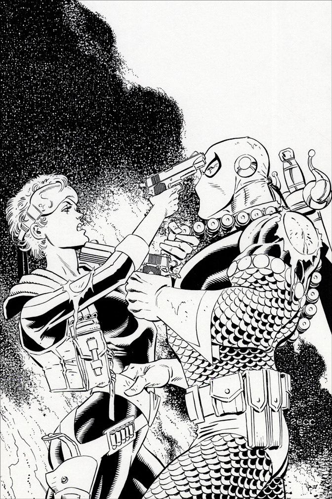 DEATHSTROKE THE TERMINATOR 21, cover art by Mike Zeck (pencils / inks)
