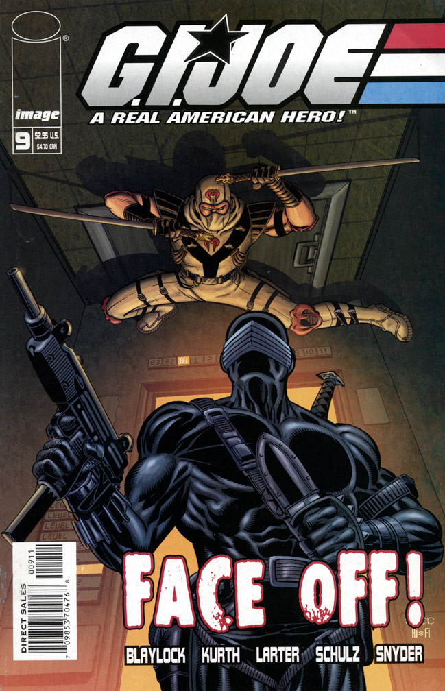 G.I.JOE 9, August, 2002 issue. COVER: Mike Zeck (pencils and inks) 
