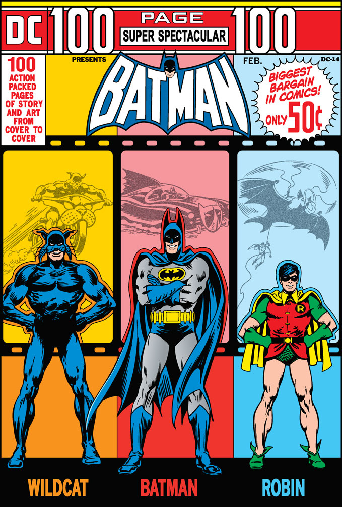 DC75 vector cover recreation: DC SPECTACULAR 14, February, 1973 issue.