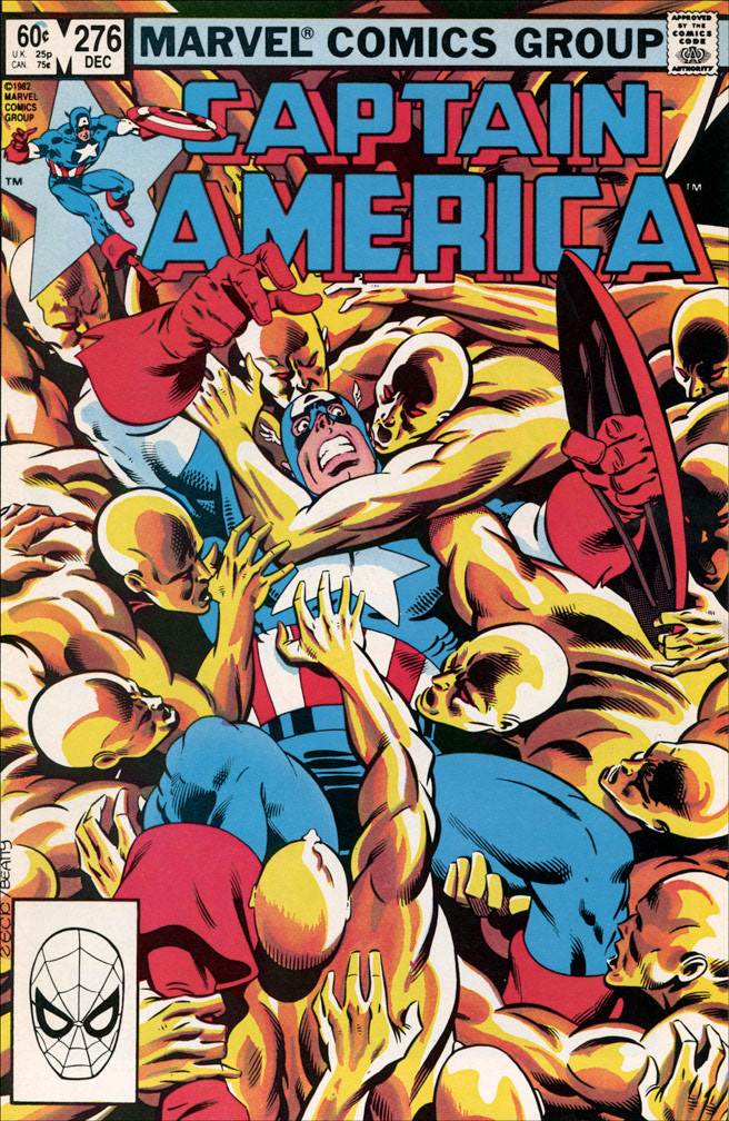 CAPTAIN AMERICA: Issue 276 December 1982 - COVER: Mike Zeck (pencils) John Beatty (inks) INTERIOR: Mike Zeck (pencils) John Beatty (inks)