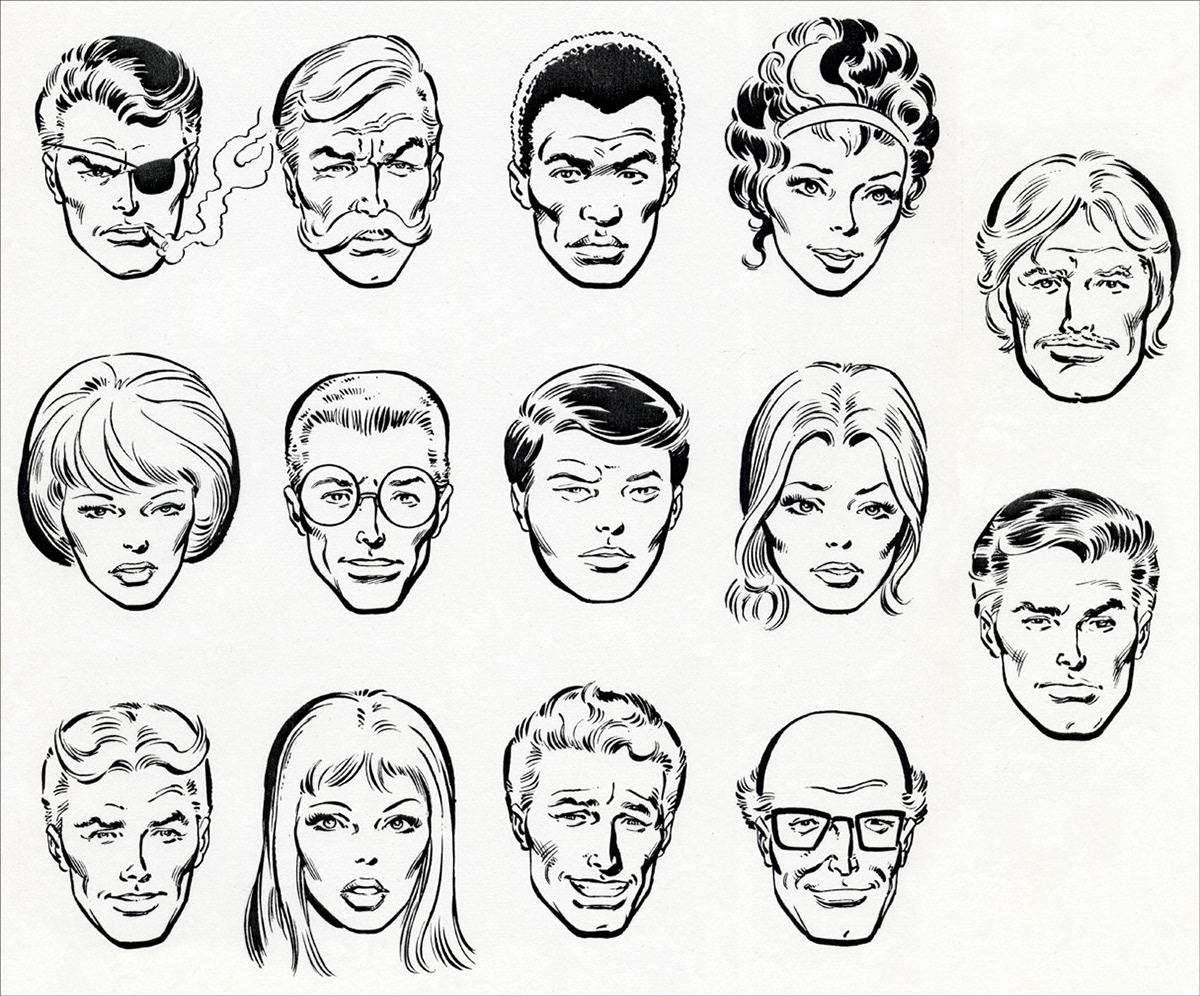 MARVEL UNIVERSE Vol. 1 No. 10, October, 1983, SHIELD AGENTS b&w art, Mike Zeck (pencils), Joe Rubinstein (inks)