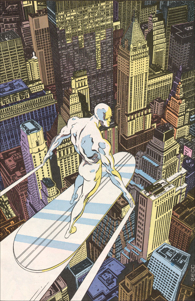 SILVER SURFER ANNUAL, Number 4, pinup page scanned from the issue.