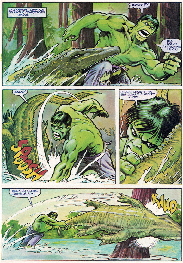 HULK, Vol 1 Number 16, interior page sample by Mike Zeck (pencils) John Tartaglione (inks)