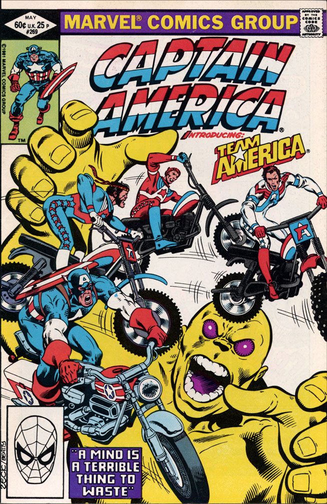 CAPTAIN AMERICA: Issue 269 May 1982 - COVER: Mike Zeck (pencils) John Beatty (inks) INTERIOR: Mike Zeck (pencils) John Beatty (inks)