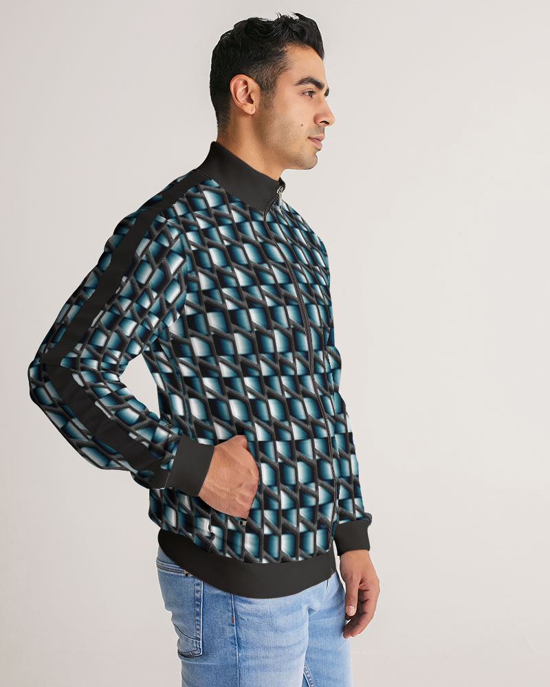 with black stripe on sleeve