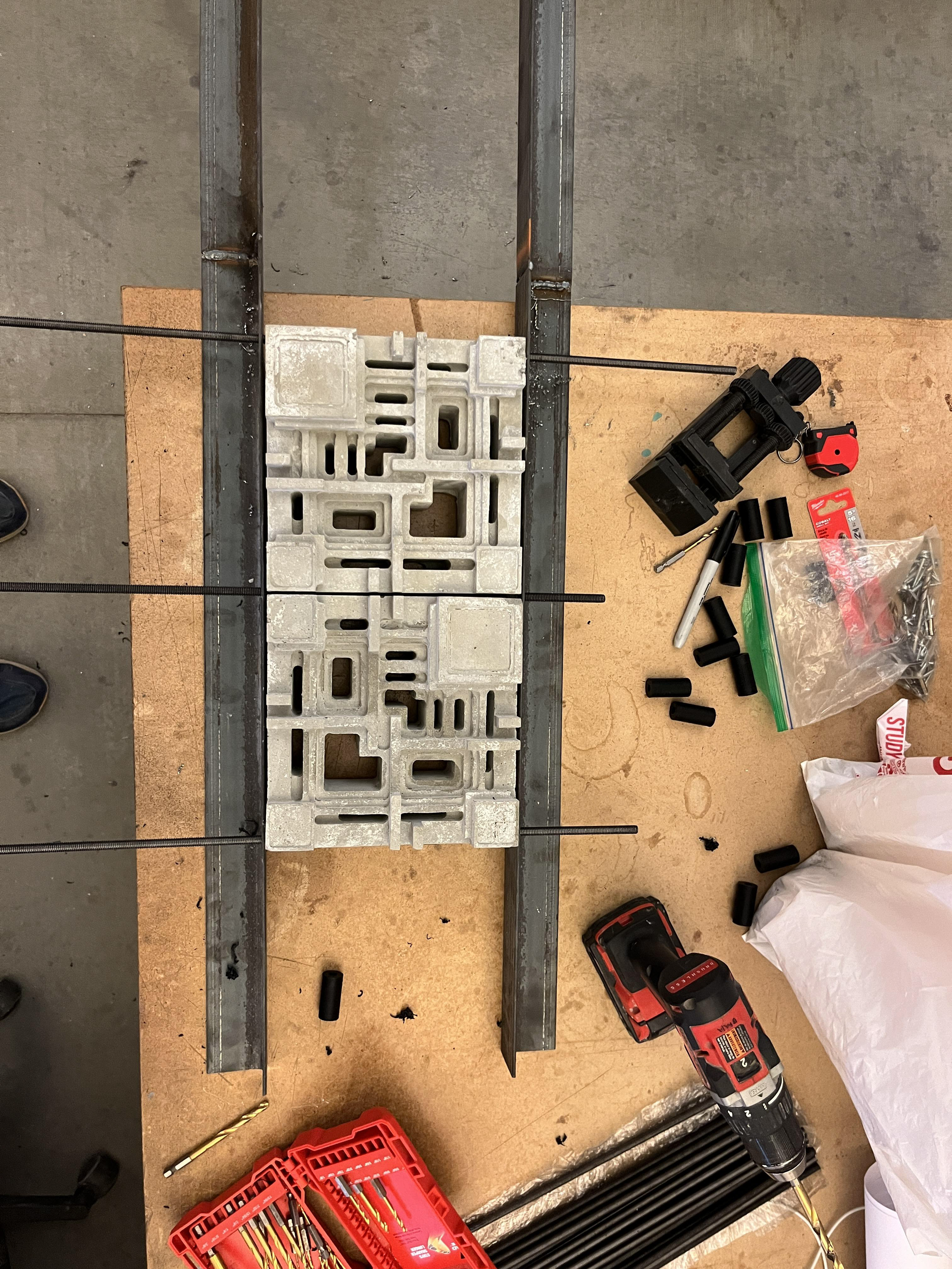 Initial test of structure