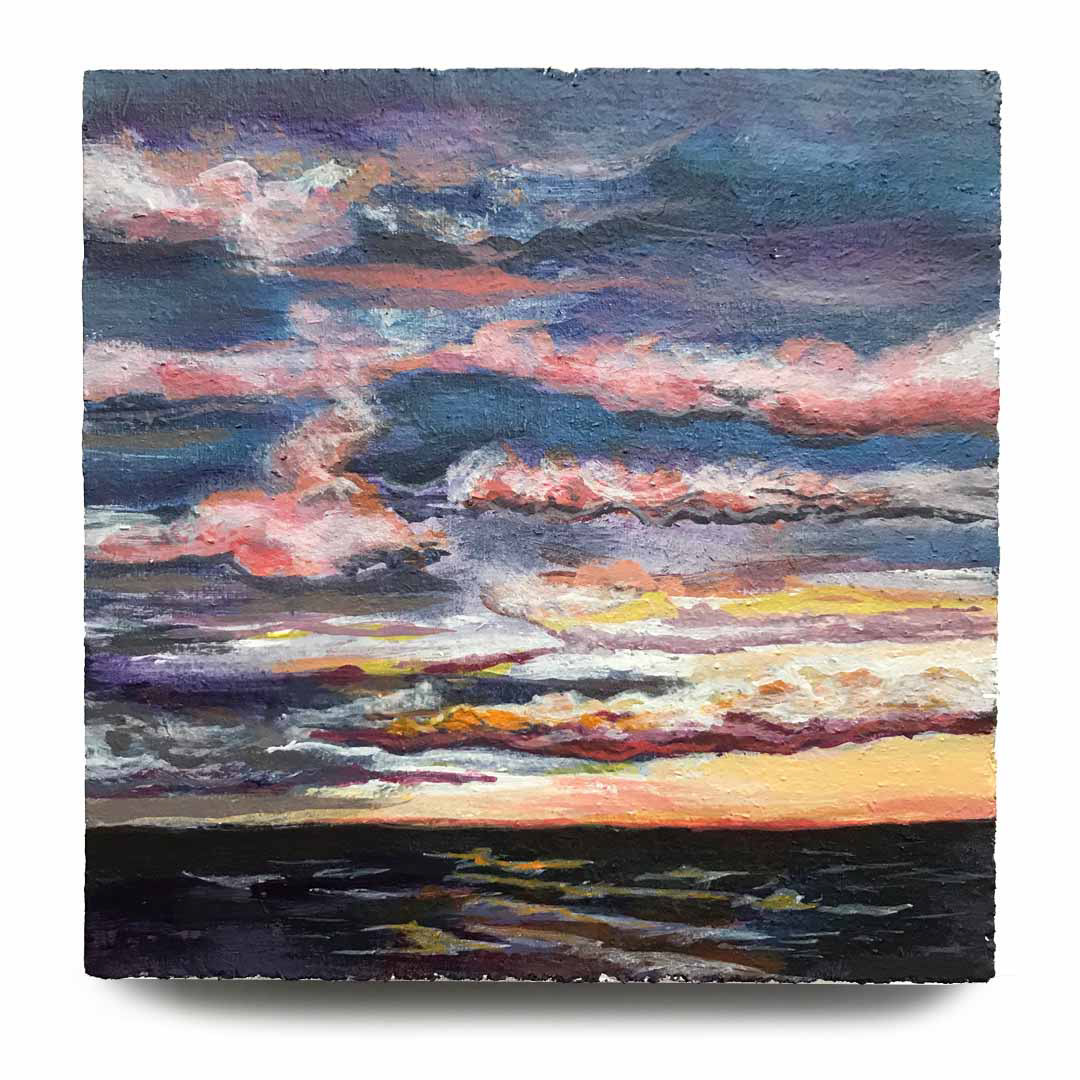 Rodanthe | 5.25x5.25" acrylic on recycled block [SOLD]