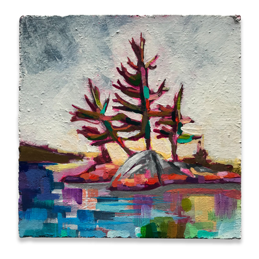Killarney 3 | 5.25x5.25" acrylic on recycled block