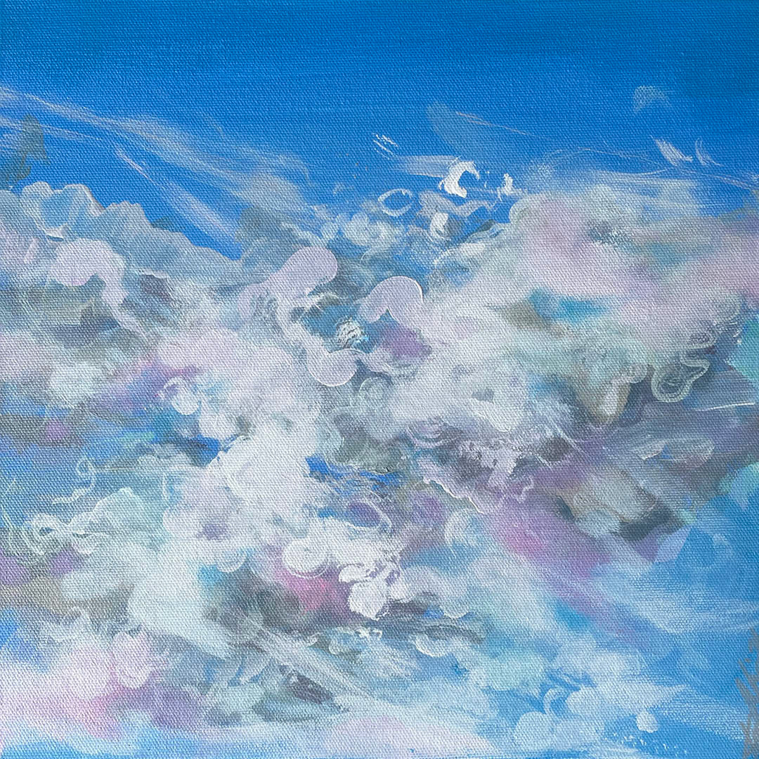 Conversations in Cumulus 12x12" acrylic