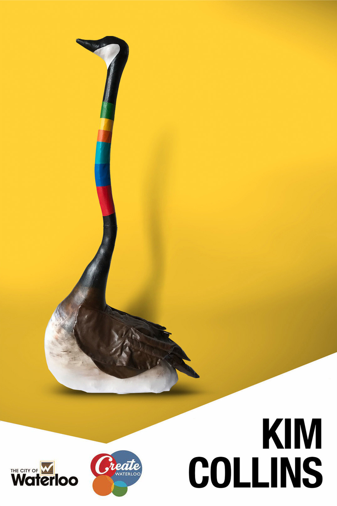  Great Goose Sculpture featured on city banner | Waterloo Park Promenade Art Walk