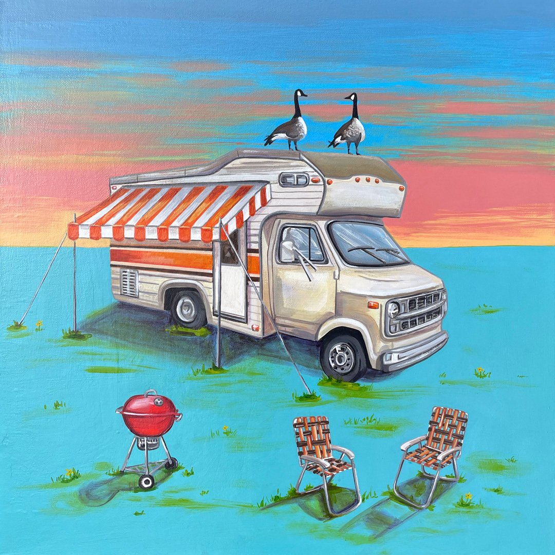 Grillin' & Chillin' 20x20"