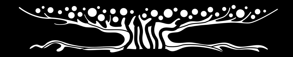 Illustration of tree for laser cutting