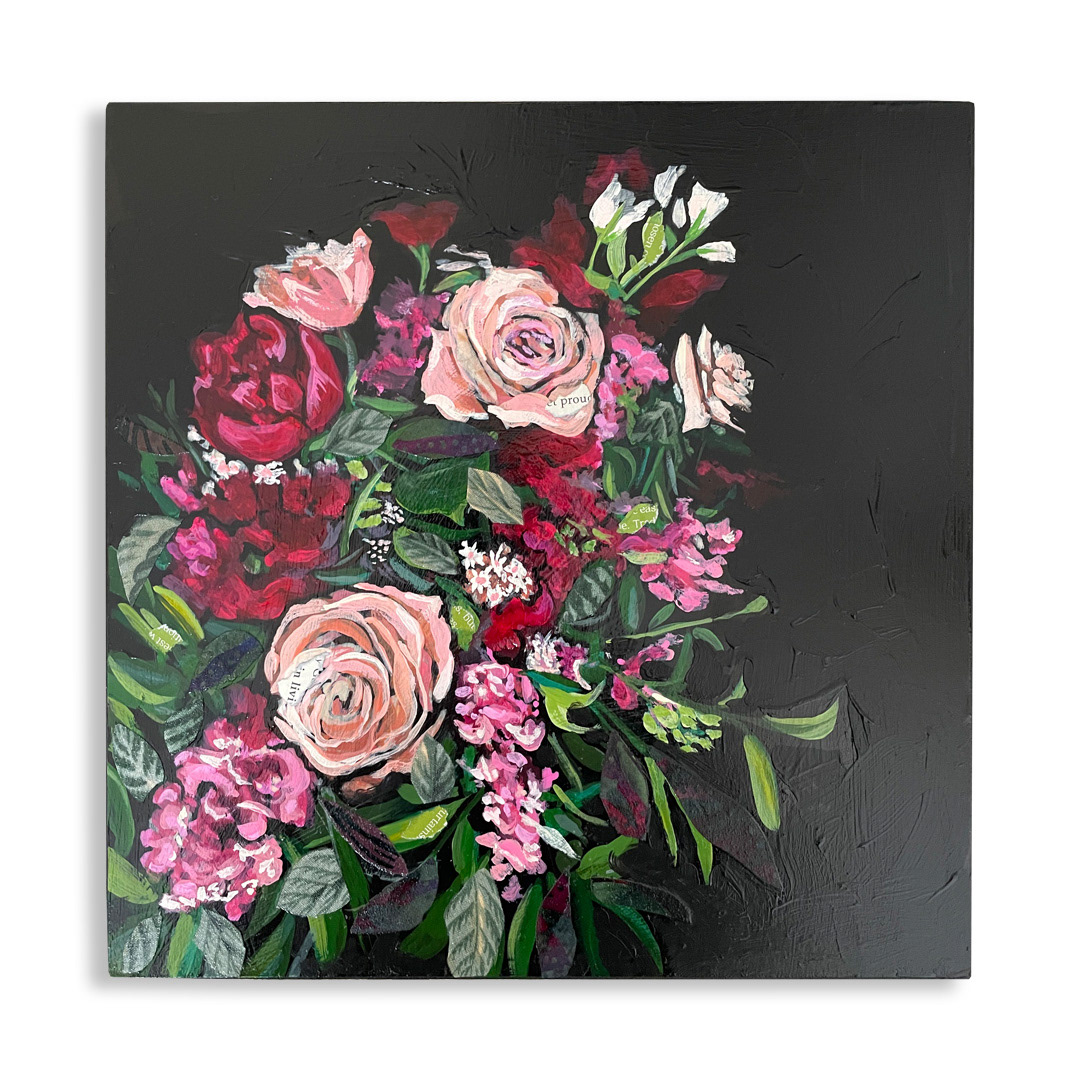 Floral Arrangement No. 2 | 10x10"