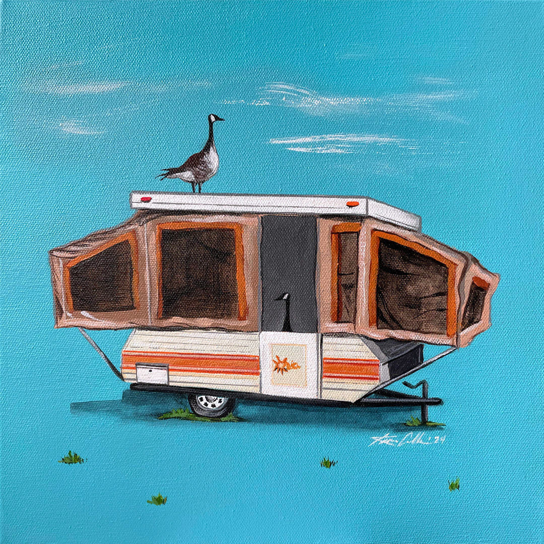 Tent City 12x12" [SOLD]