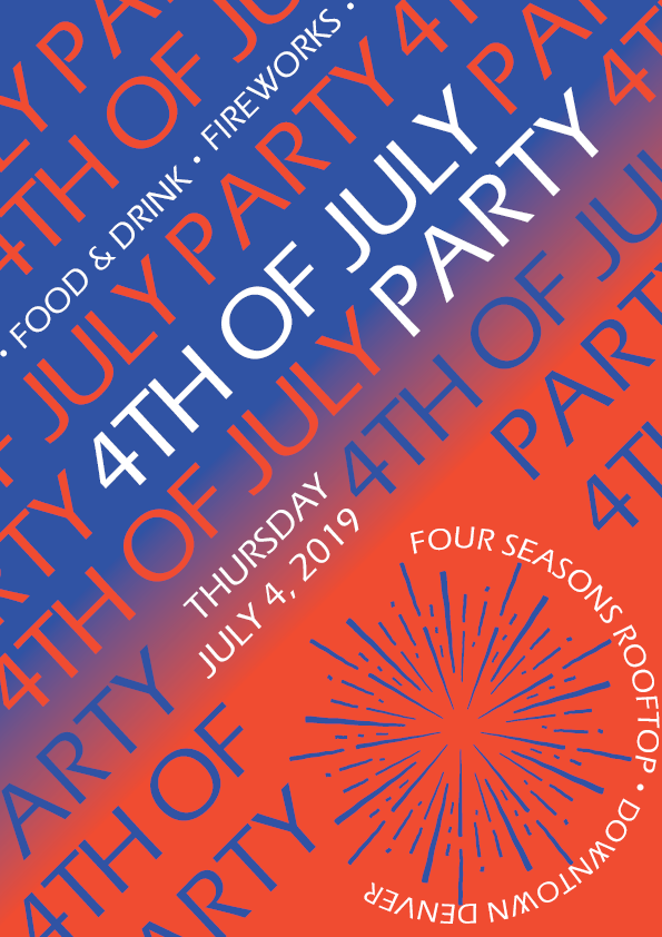 Party Flyer created with Illustrator