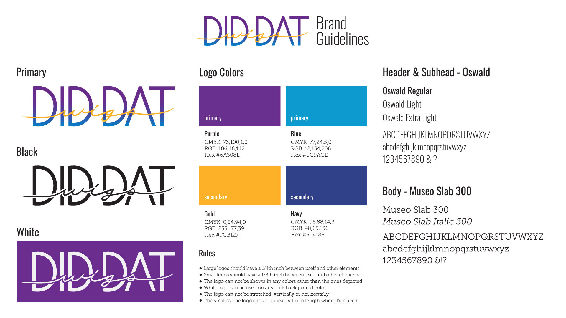 Did Dat Wigs Brand Guidelines