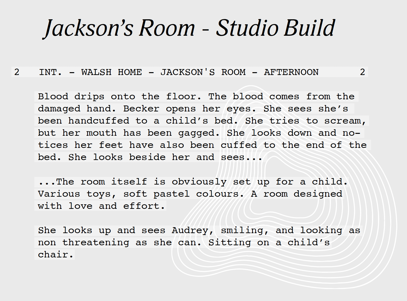 Script Exerpt