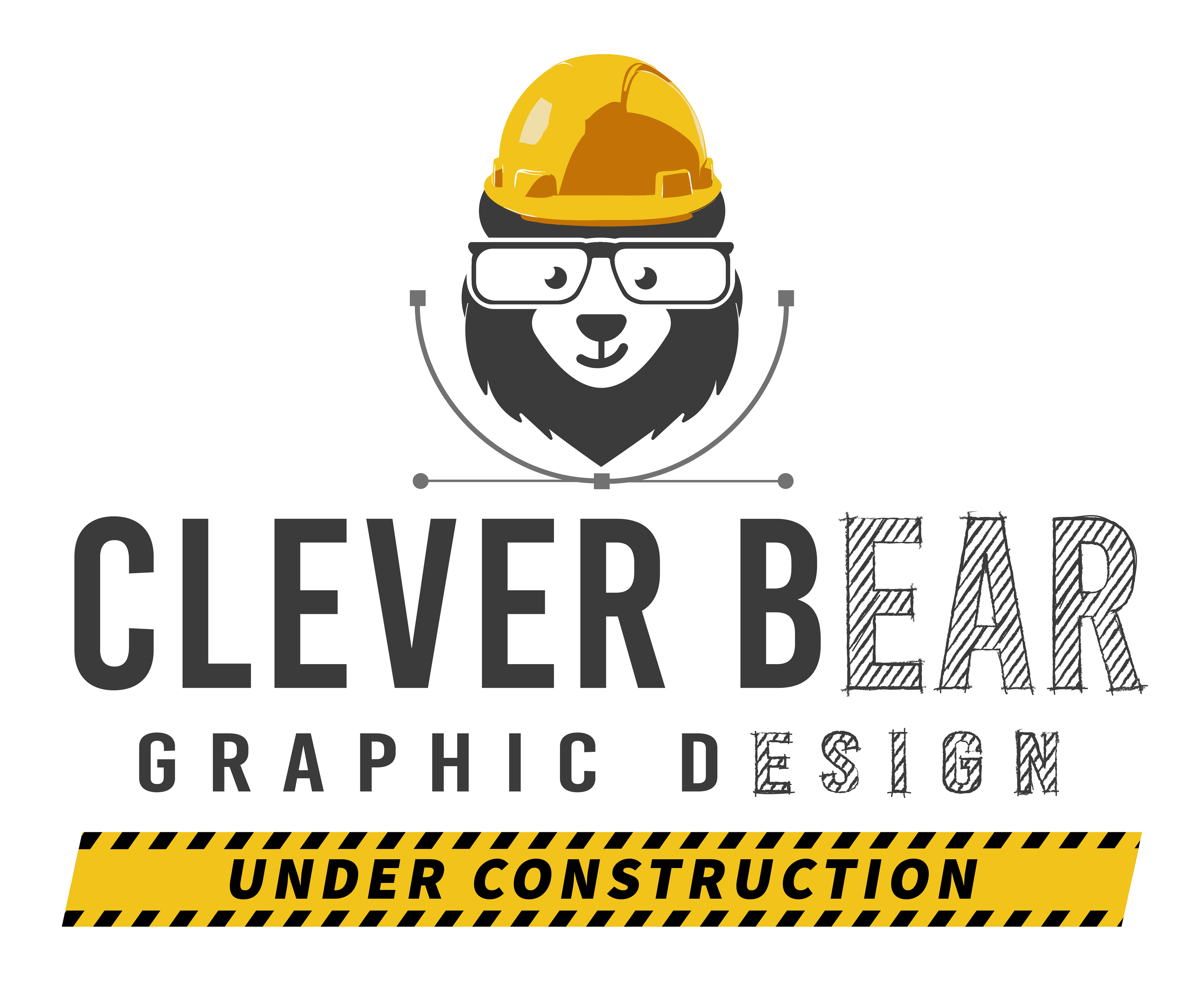 Clever Bear Graphic Design logo. Currently under construction..