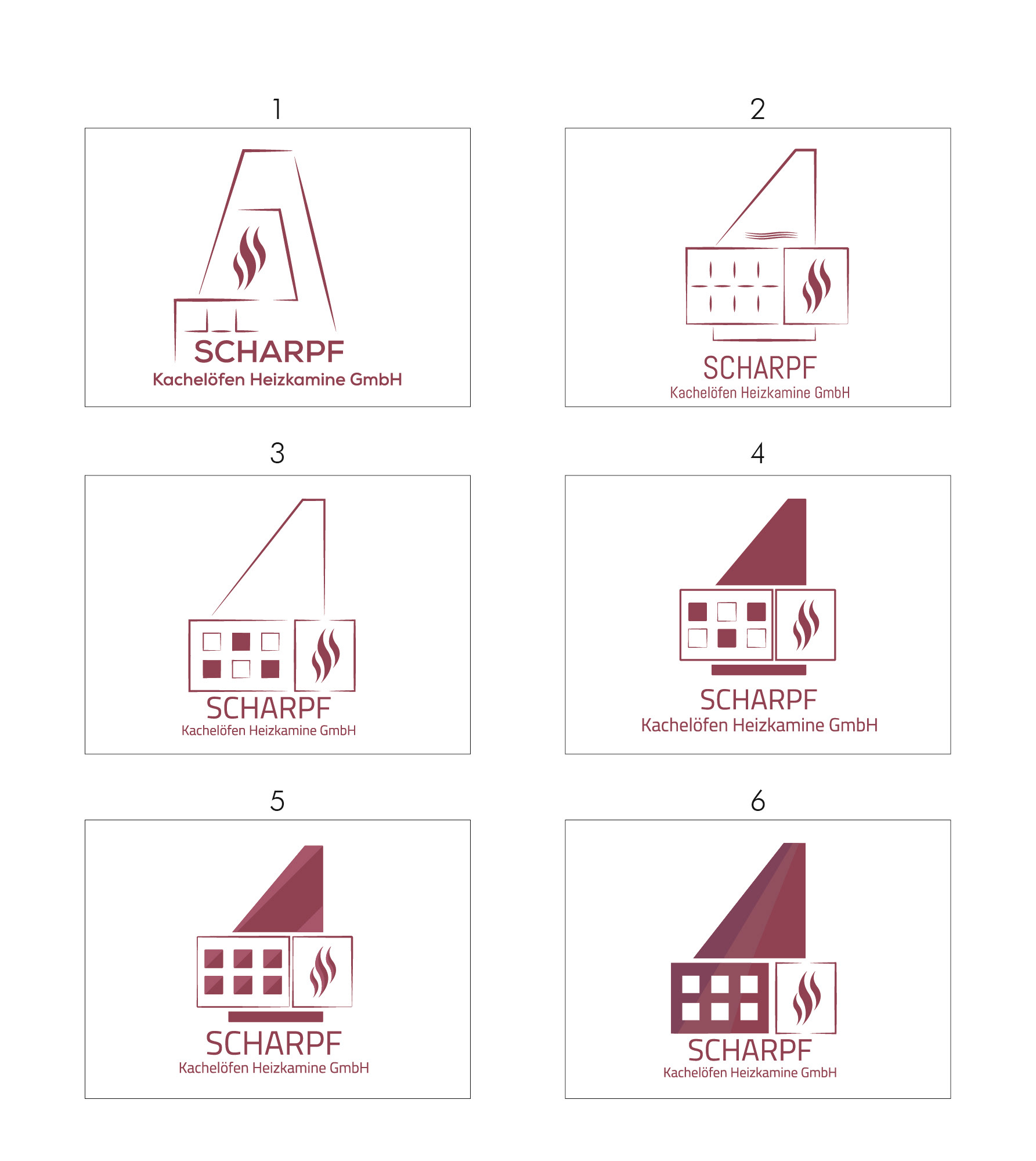 Auswahl von Logobeispielen.