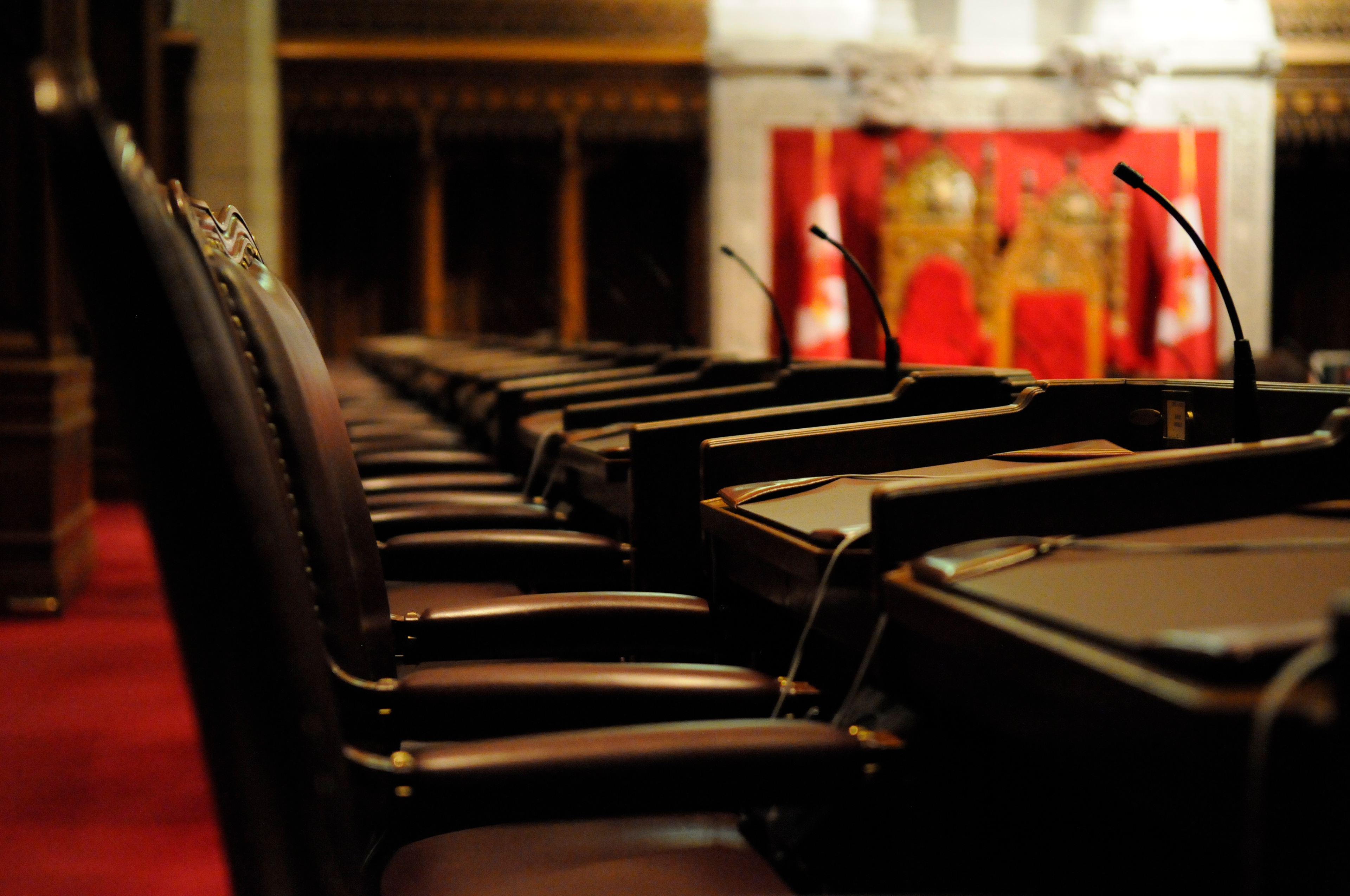 Photography by L Tyrrell - Senate Chamber, Parliament of Canada