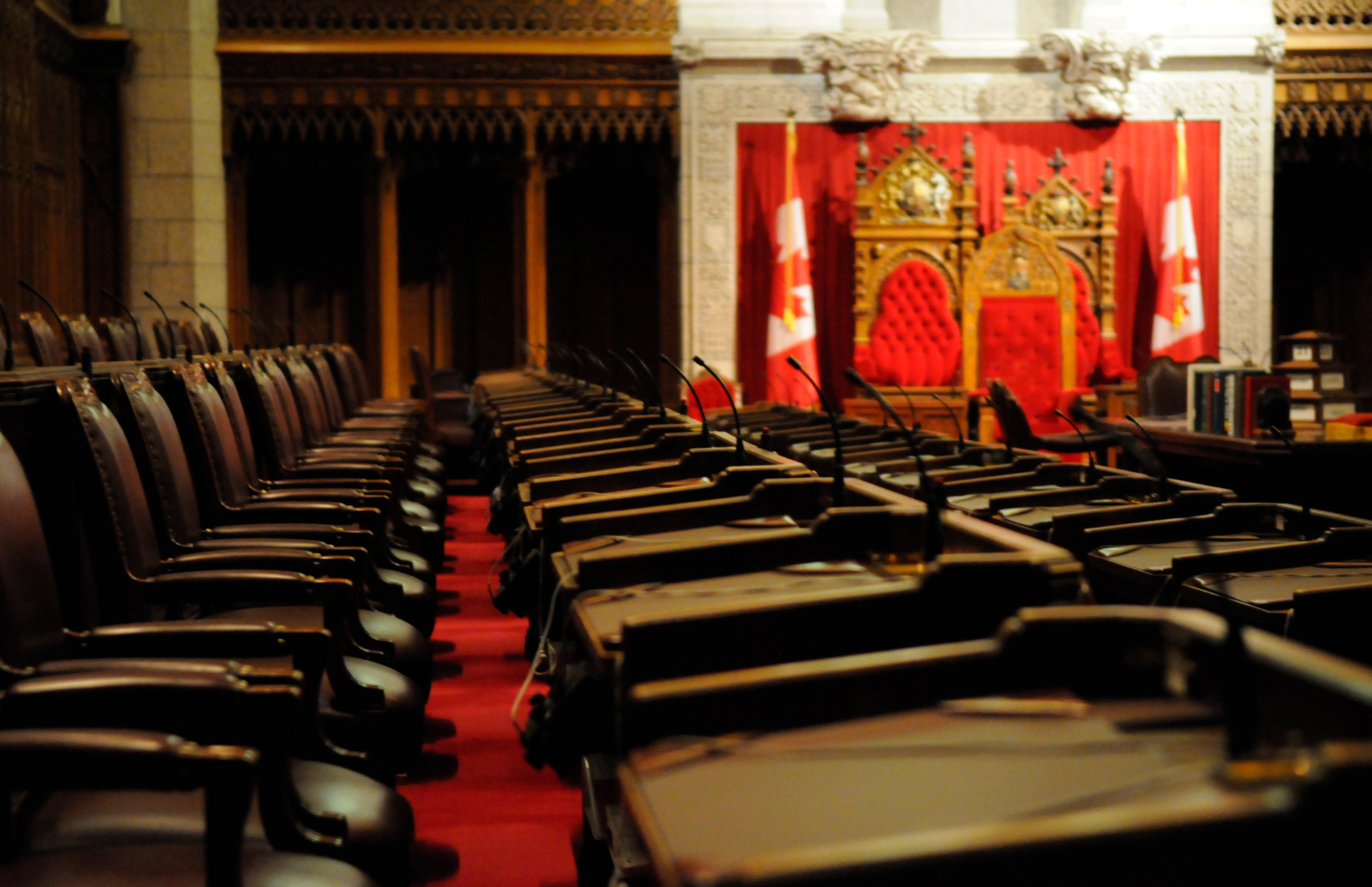 Photography by L Tyrrell - Chamber the Senate of Canada, Parliament of Canada