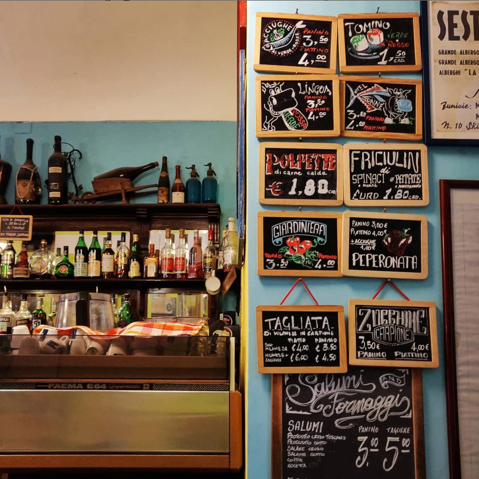 "Spécialités italiennes", août 2019, Turin.