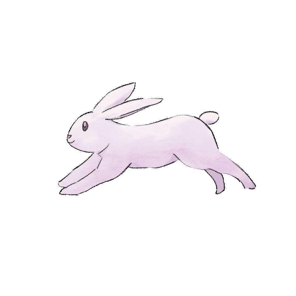 GIF of the bunny jumping