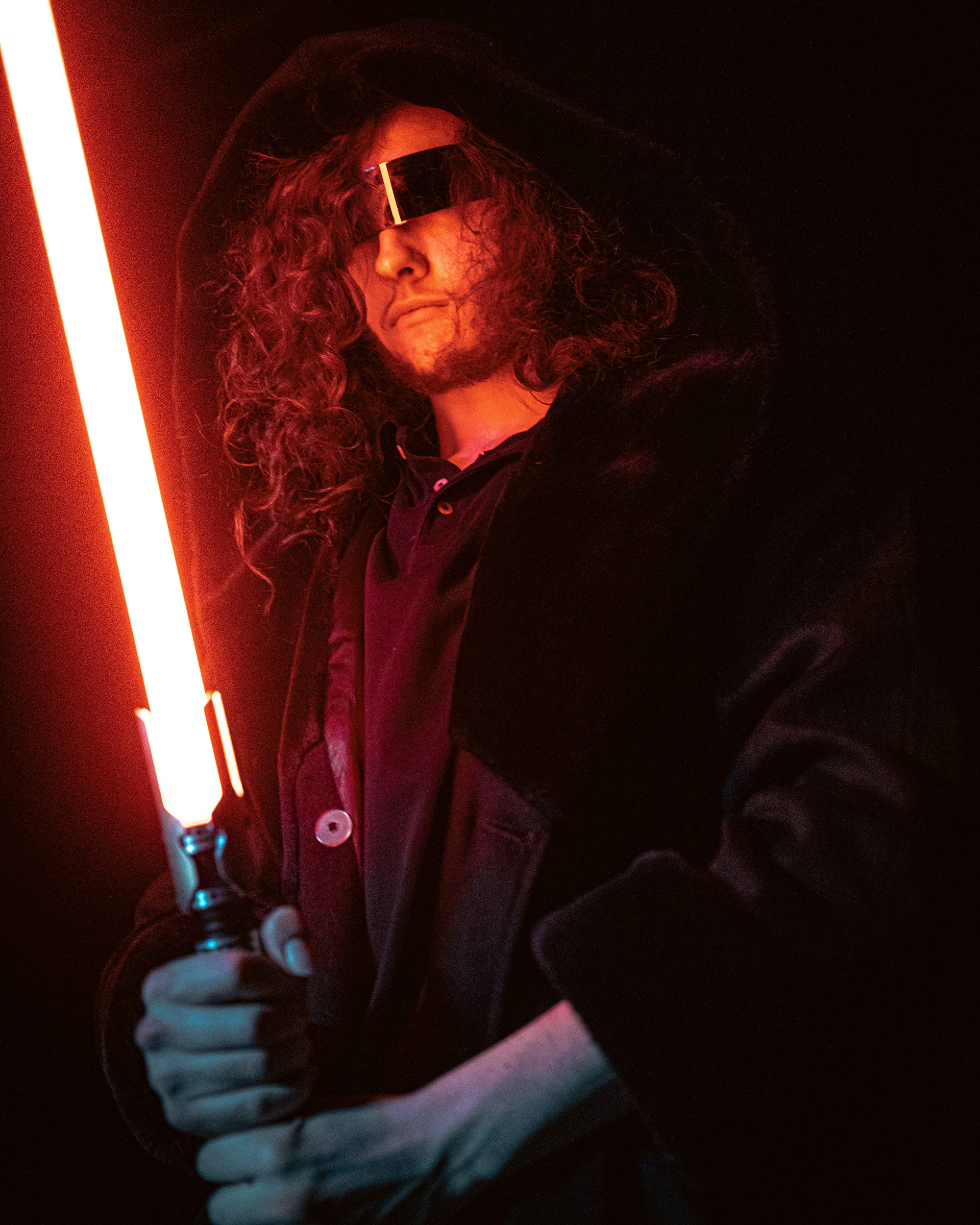 Riley Marini Lightsaber Photoshoot
