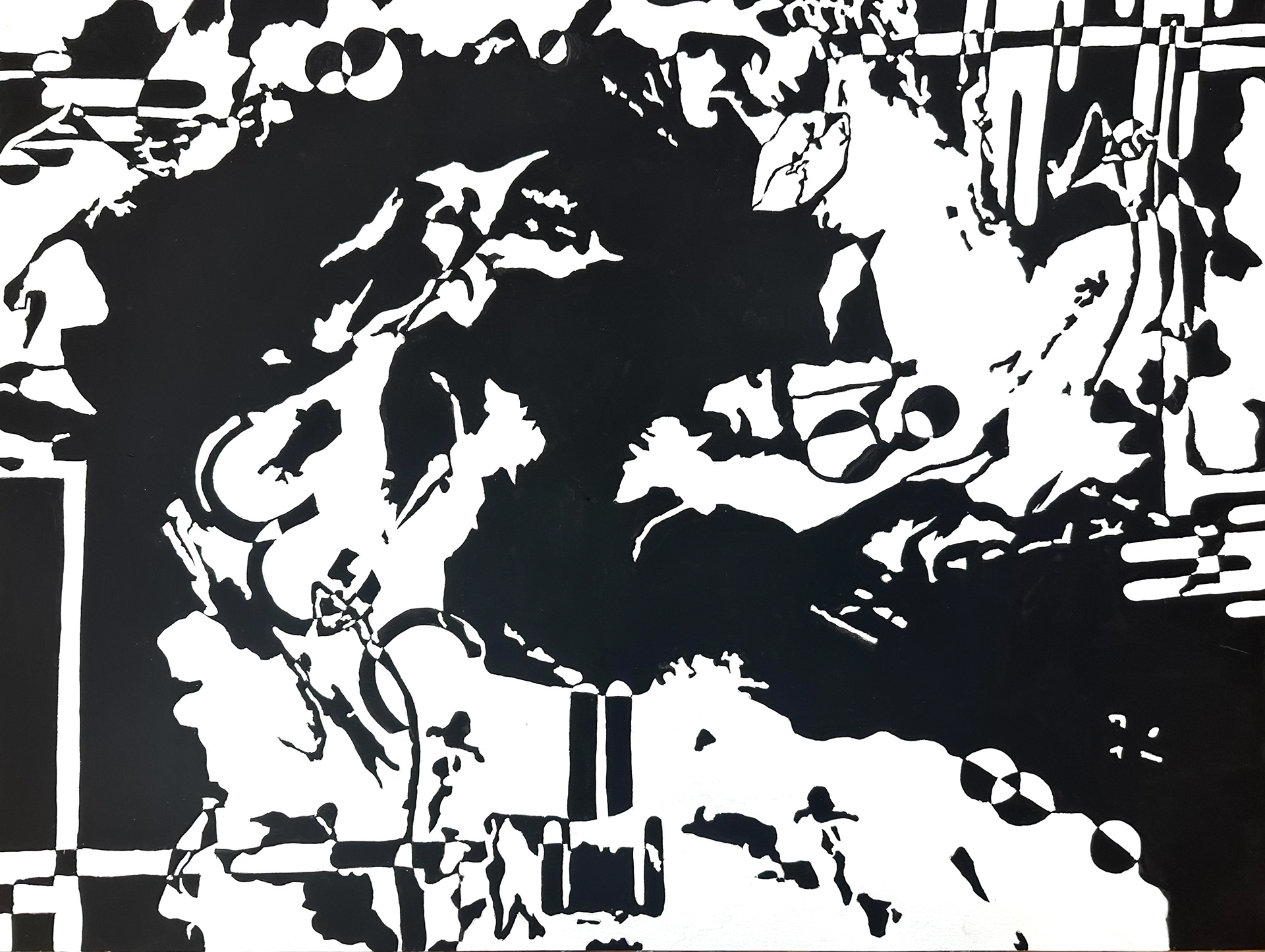 Shape Project, gouache on watercolor paper, Perceptual Studio - ART 2852C - Spring 23 