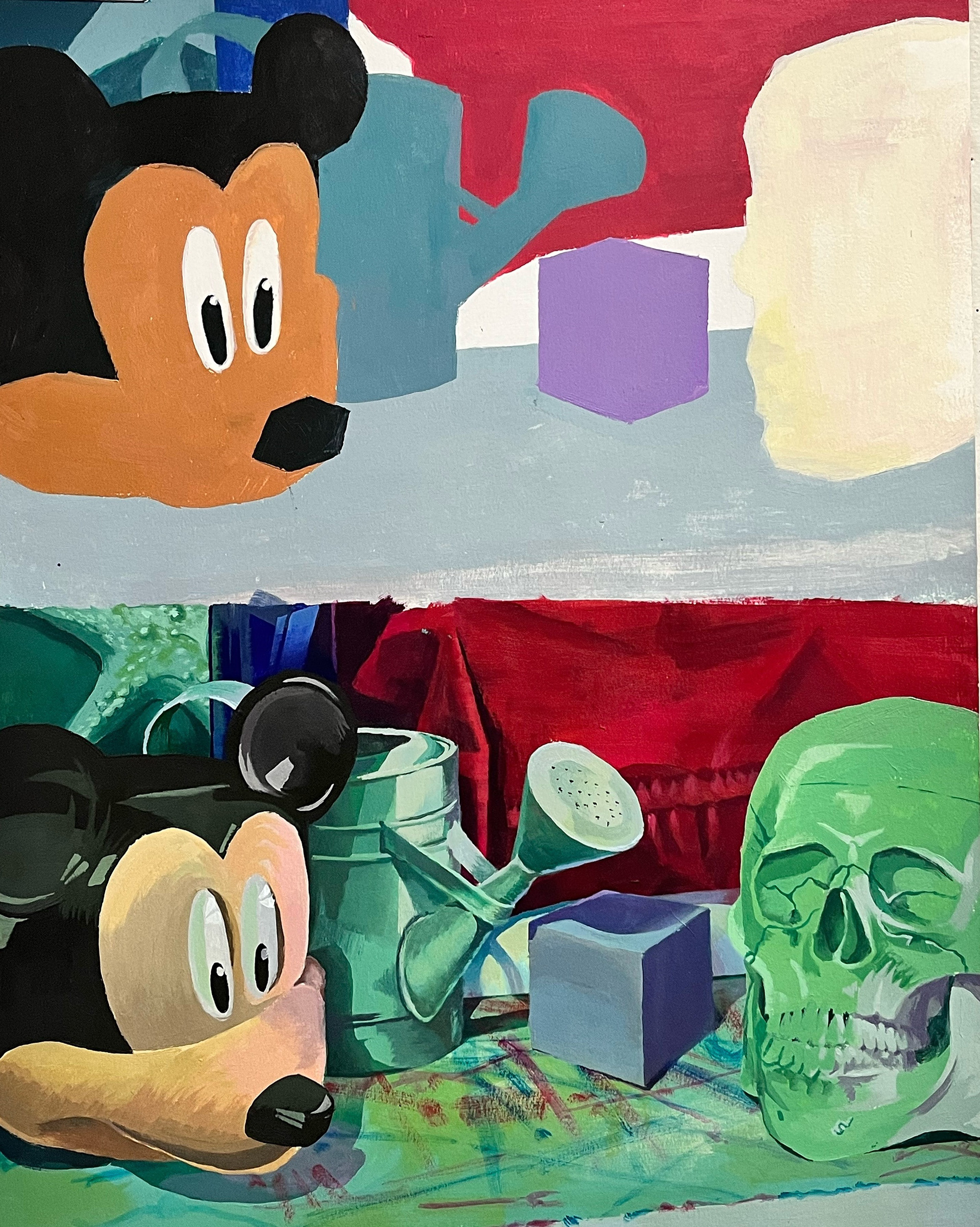 Color Project, acrylic on watercolor paper, Perceptual Studio - ART 2852C - Spring 23 