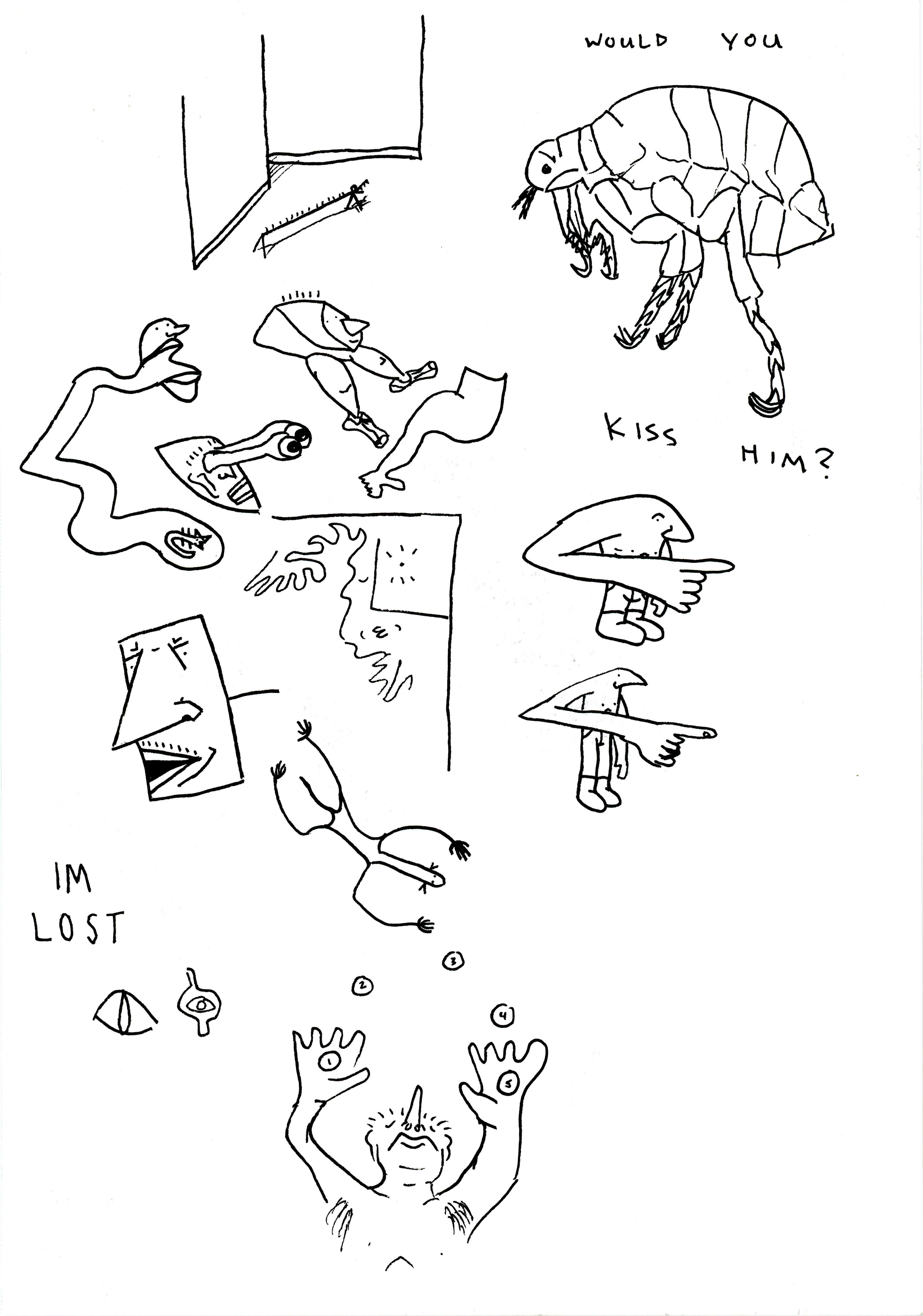 Mind Glyph, ink on paper, 2023