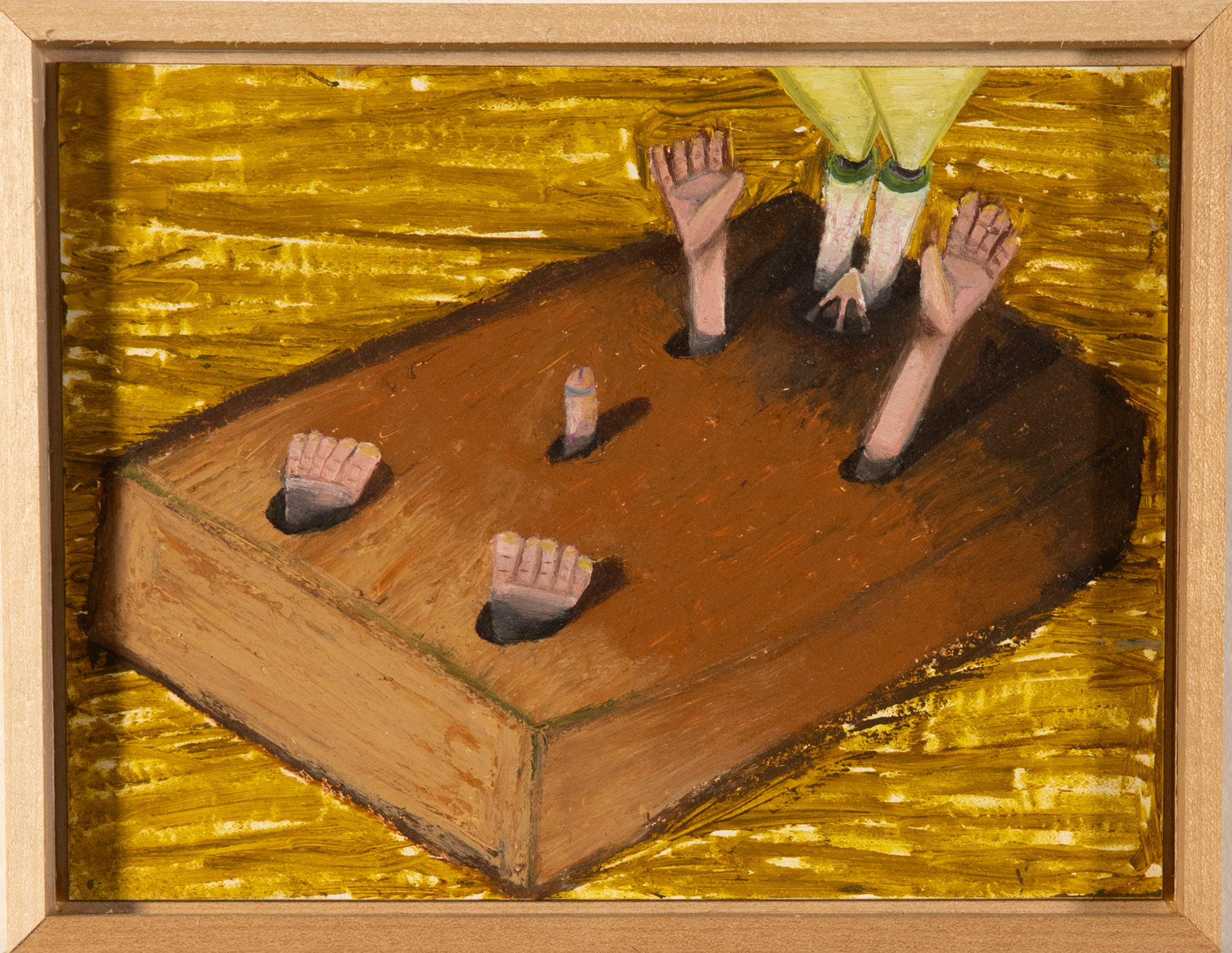 Initiation, oil on panel, 2023