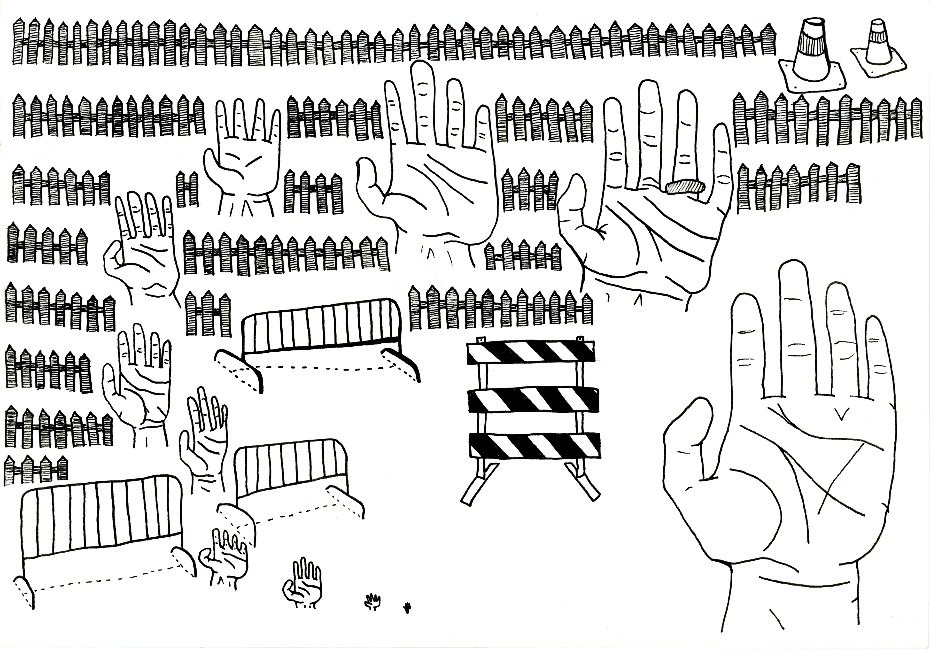 Mind Glyph, ink on paper, 2023