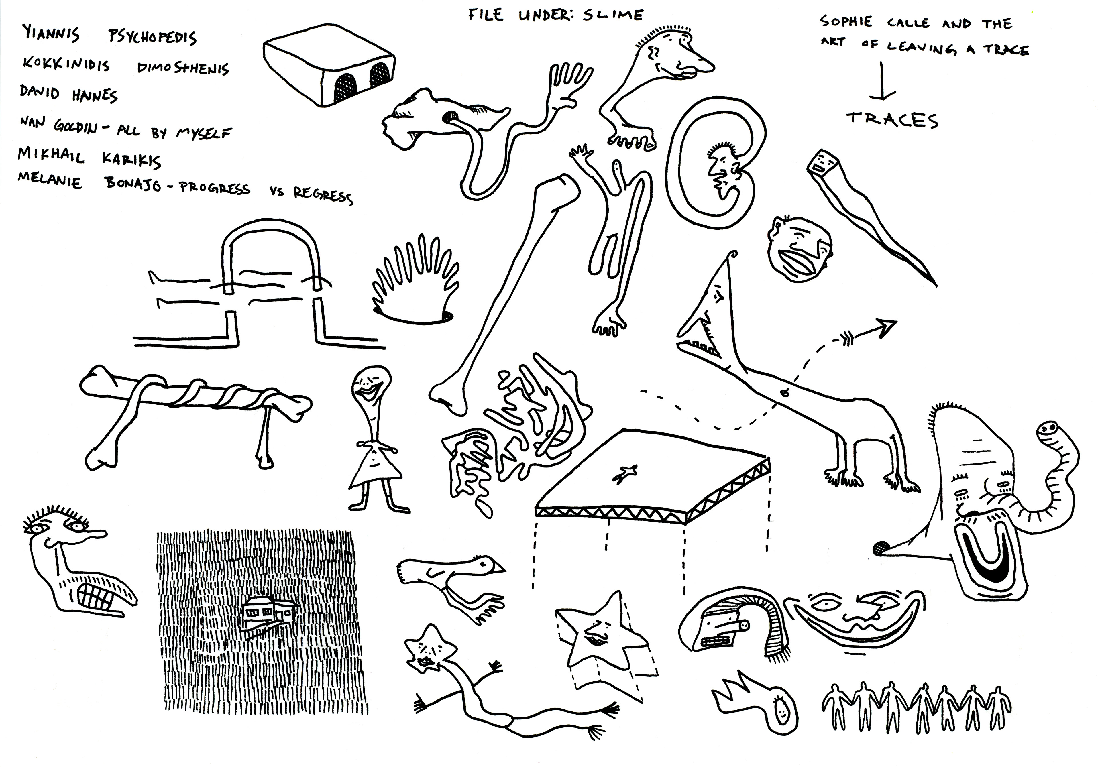 Mind Glyph, ink on paper, 2023