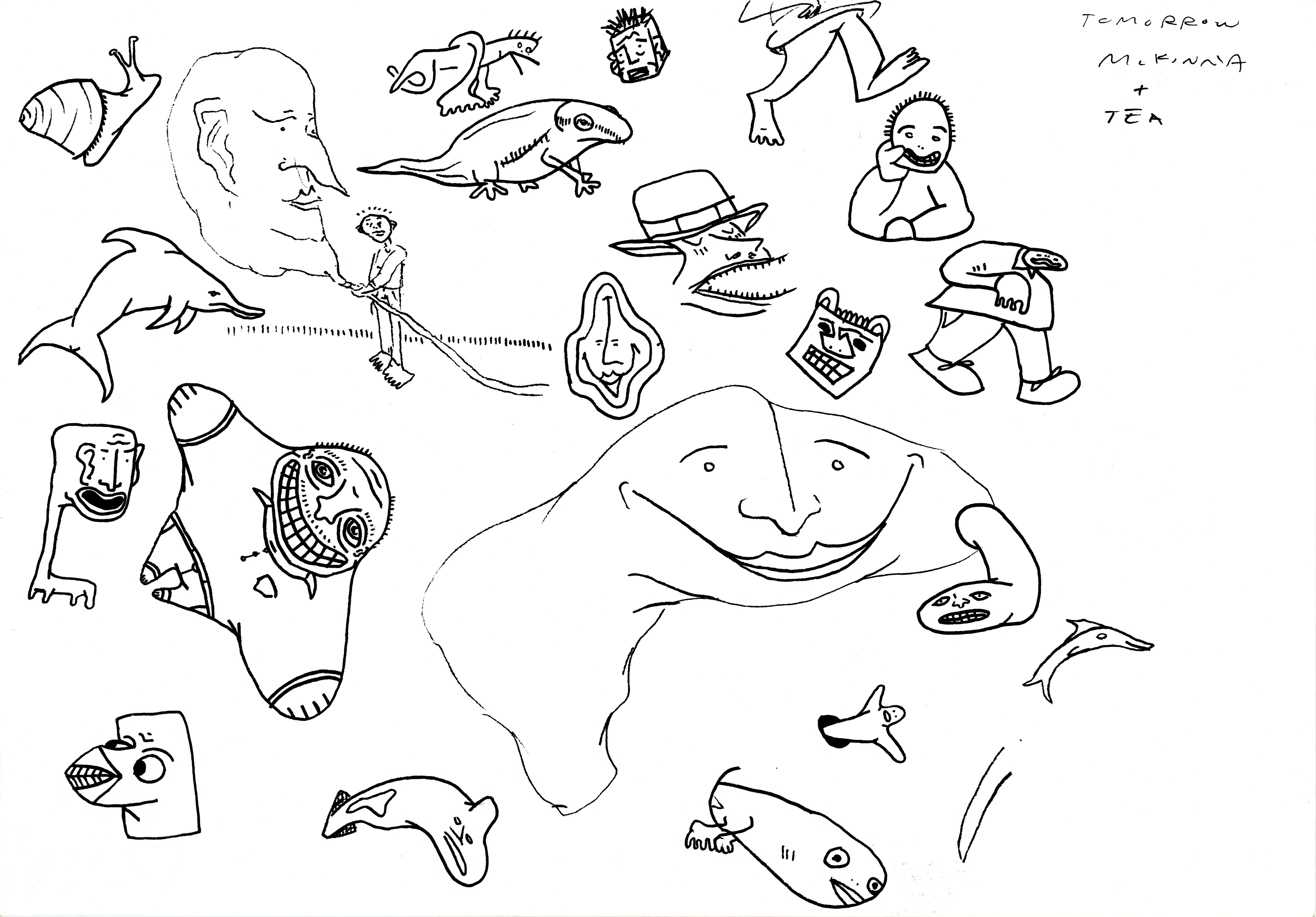 Mind Glyph, ink on paper, 2023