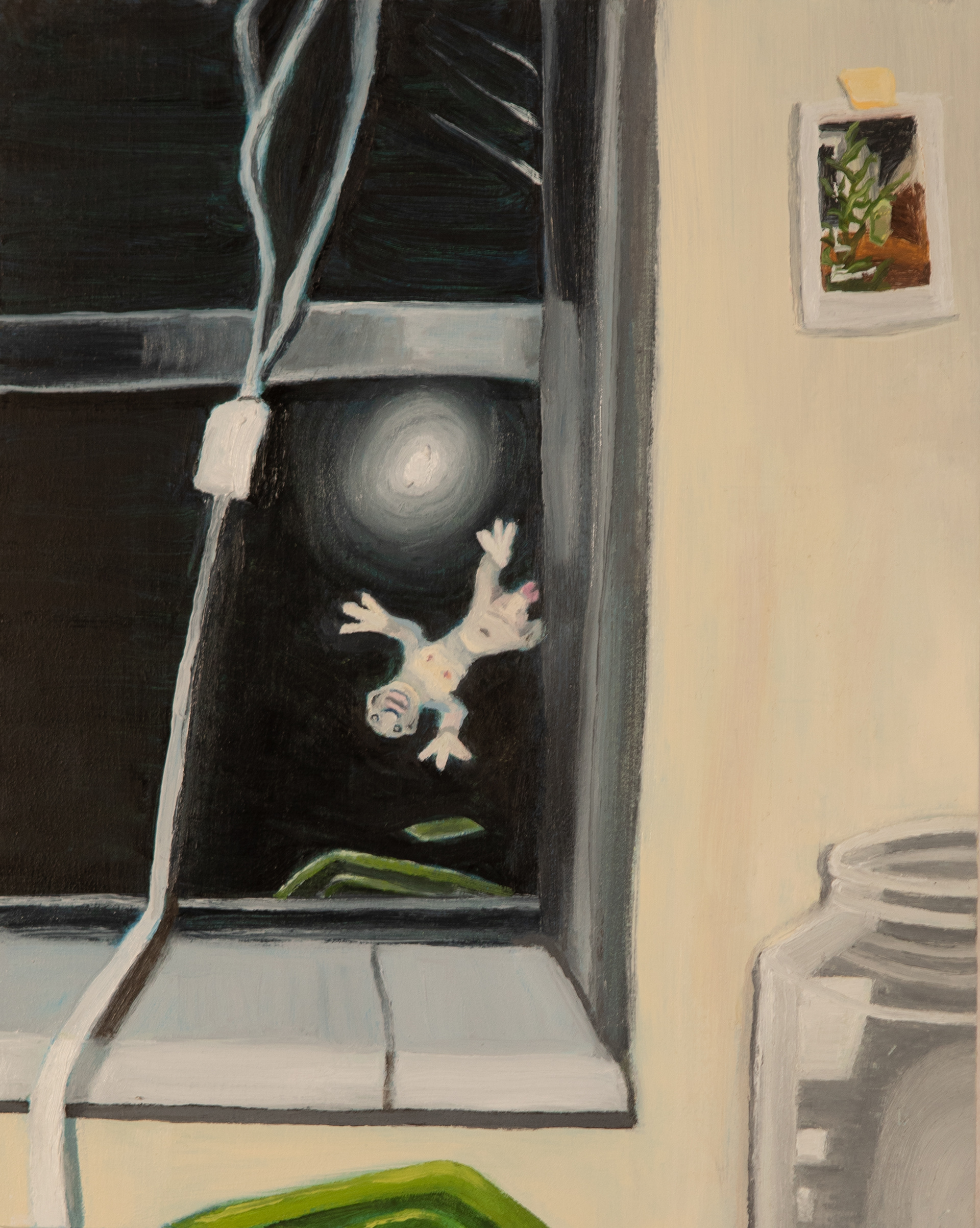 Goober Observer, oil on panel, 2022