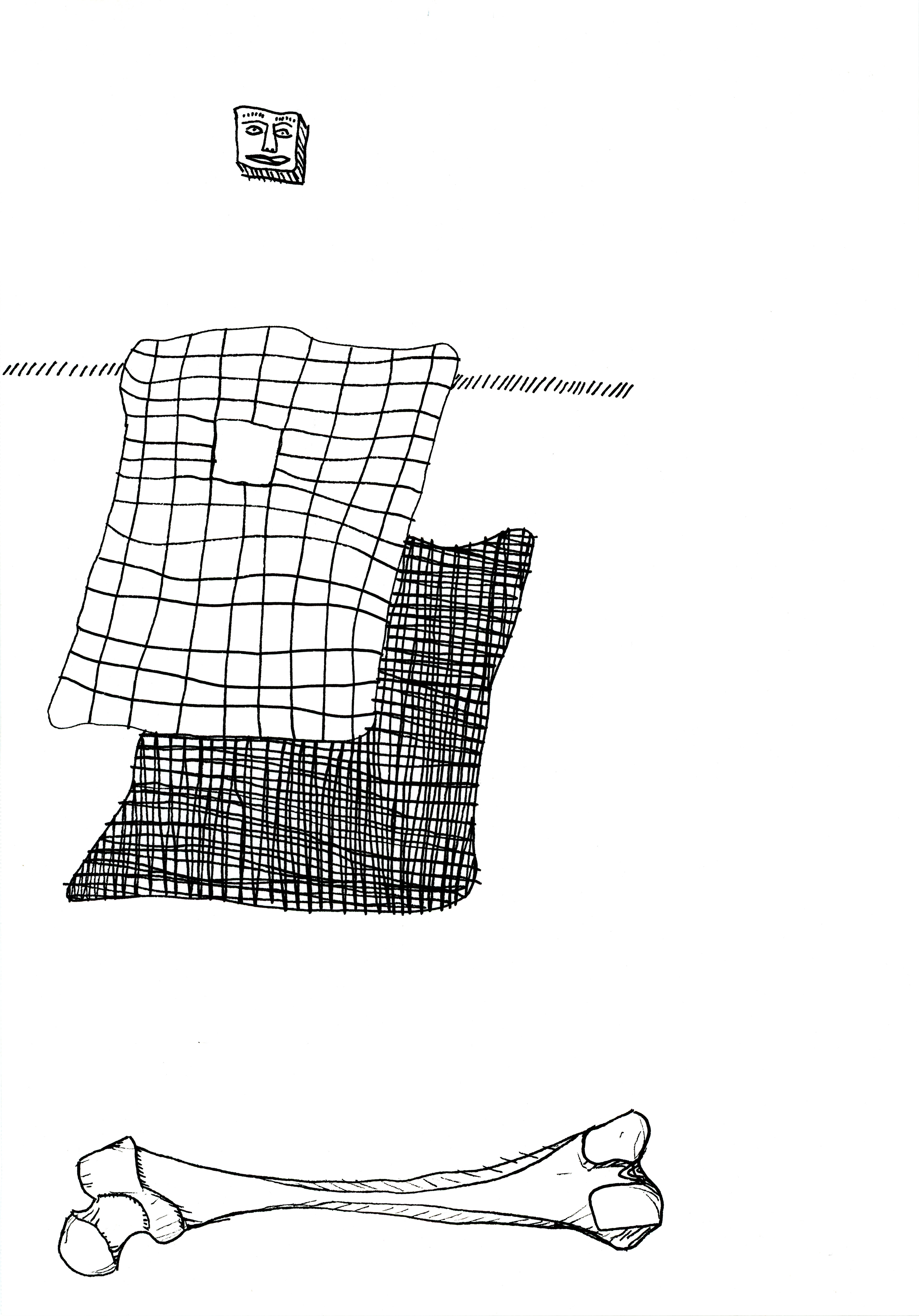 Mind Glyph, ink on paper, 2023