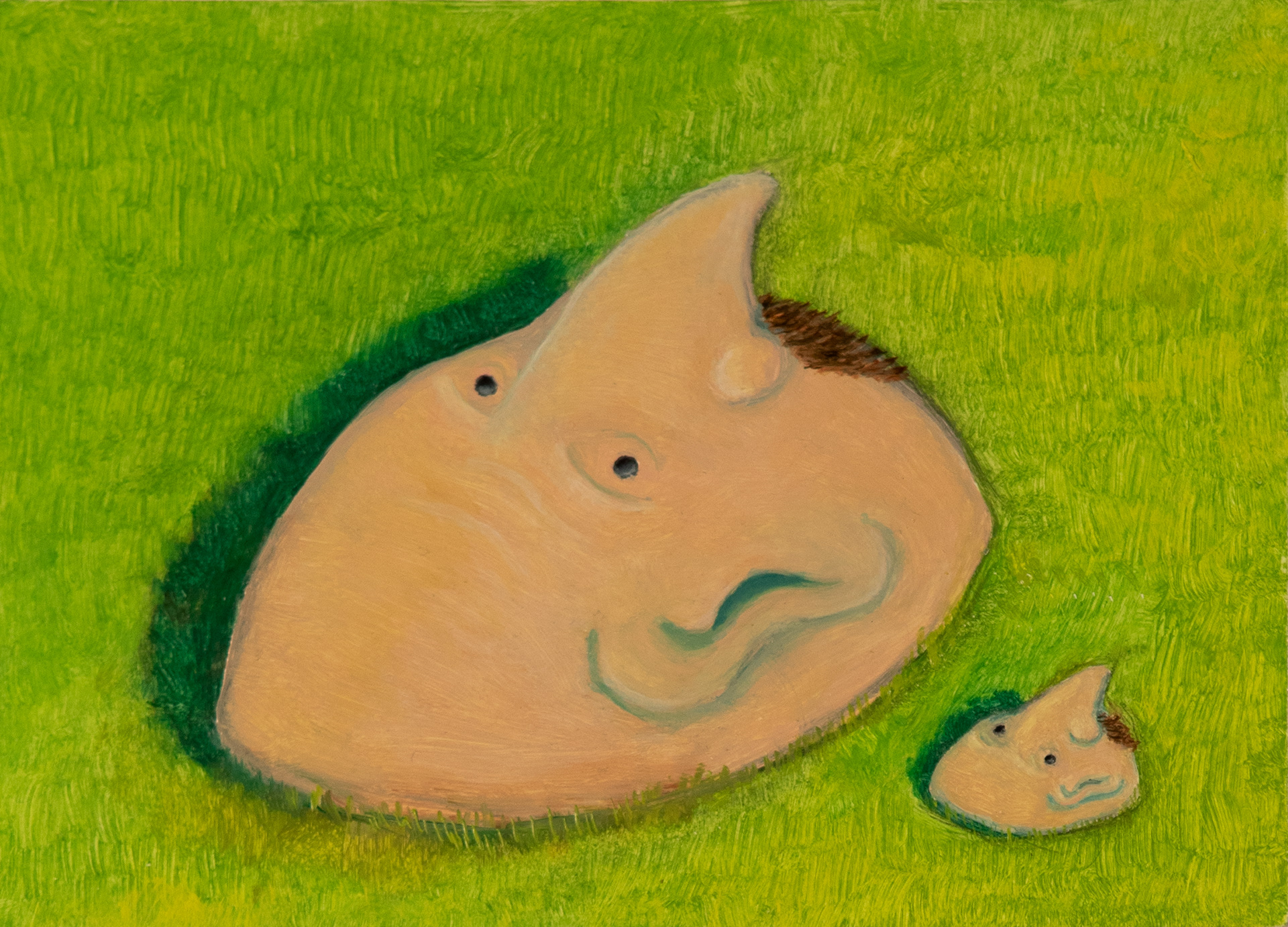 Like Father Like Son, oil on panel, 2023