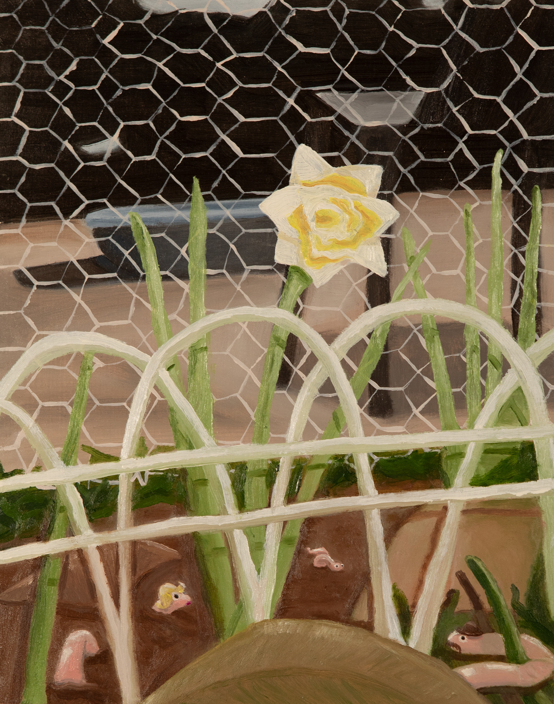 Goober Family, oil on panel, 2022