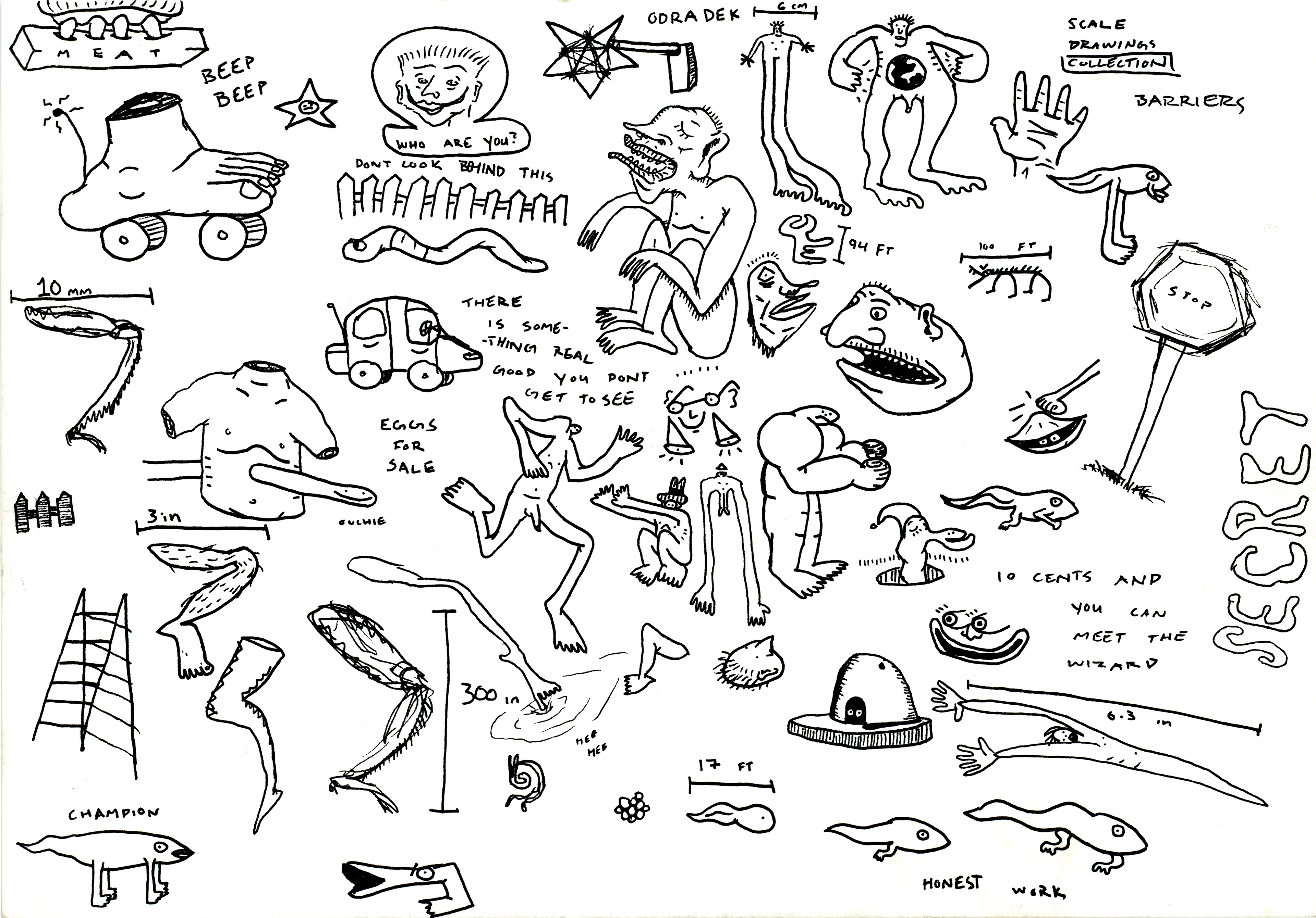 Mind Glyph, ink on paper, 2023