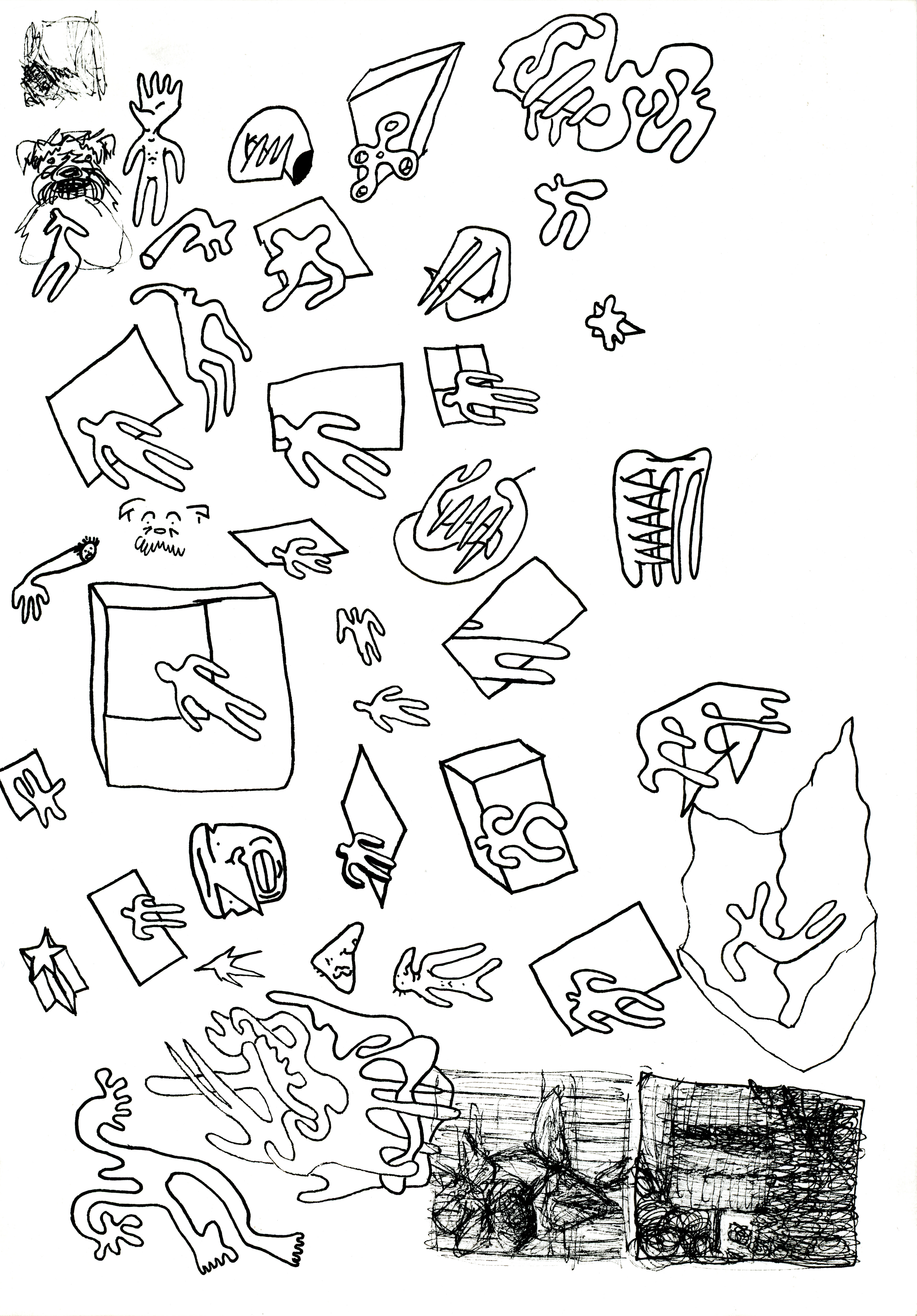 Mind Glyph, ink on paper, 2022